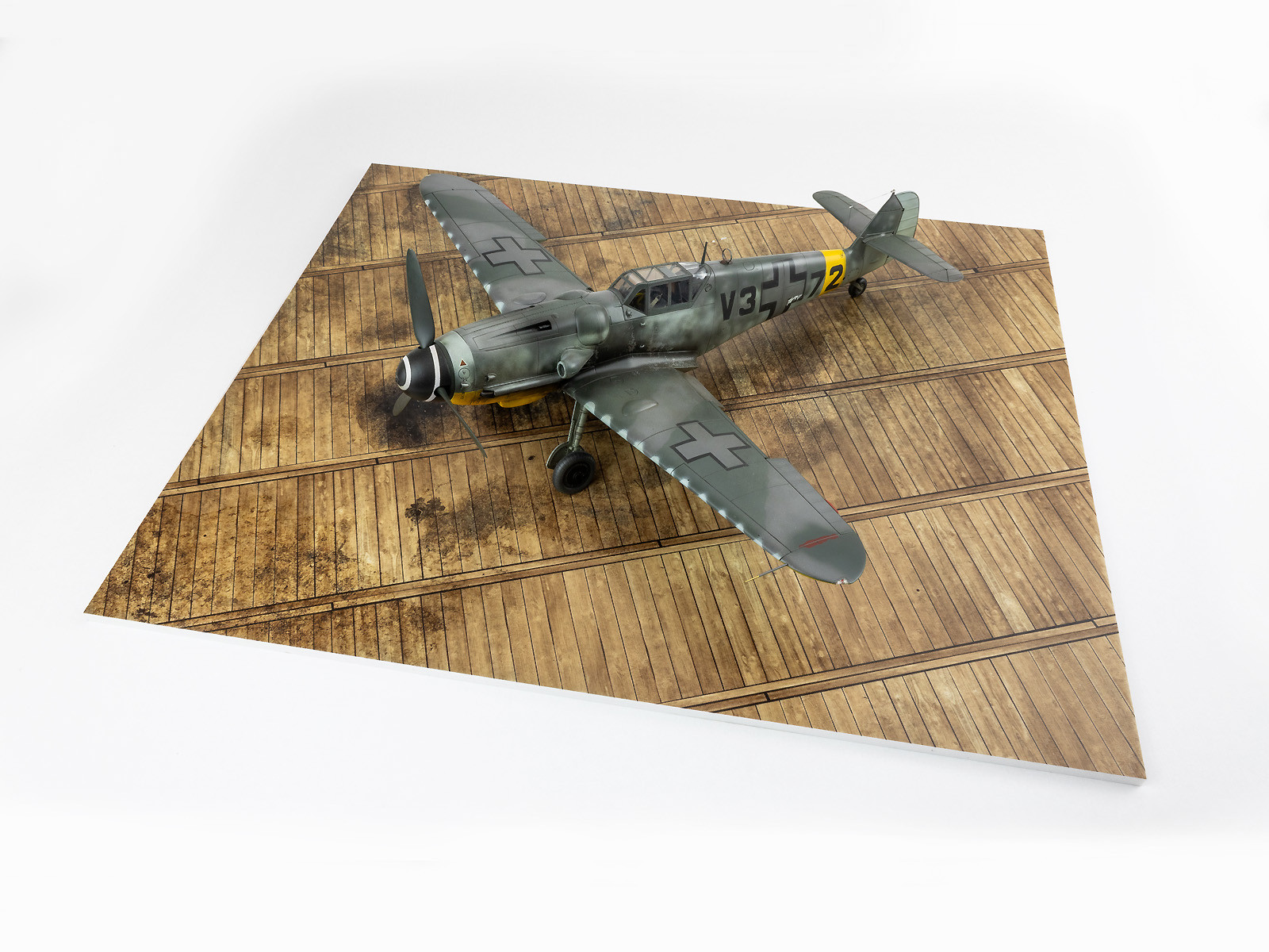 WWII German Wooden Base Type 3 380x320mm