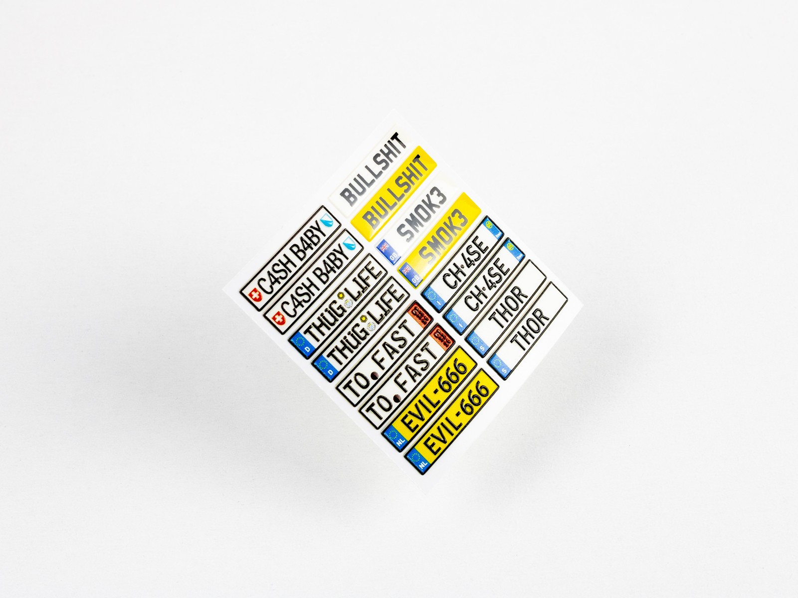 EU Unique License Plates 01