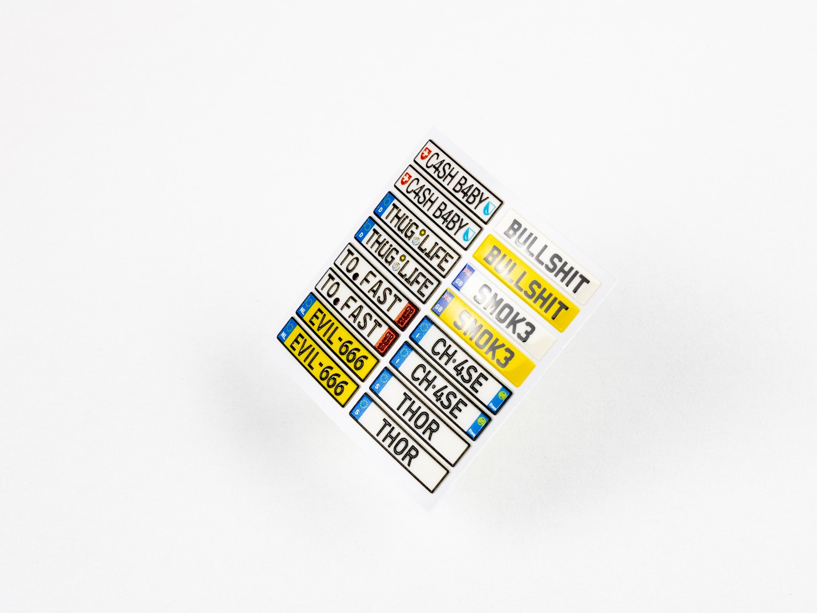 EU Unique License Plates 01