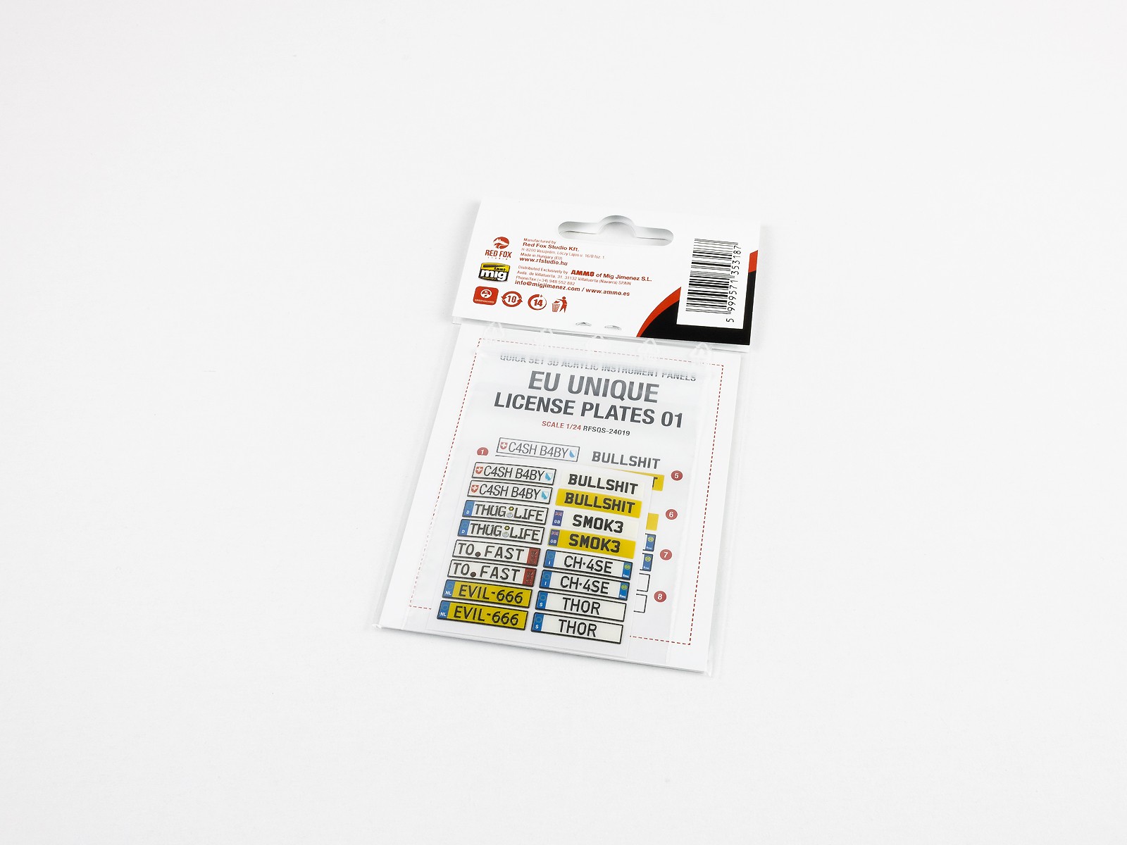 EU Unique License Plates 01