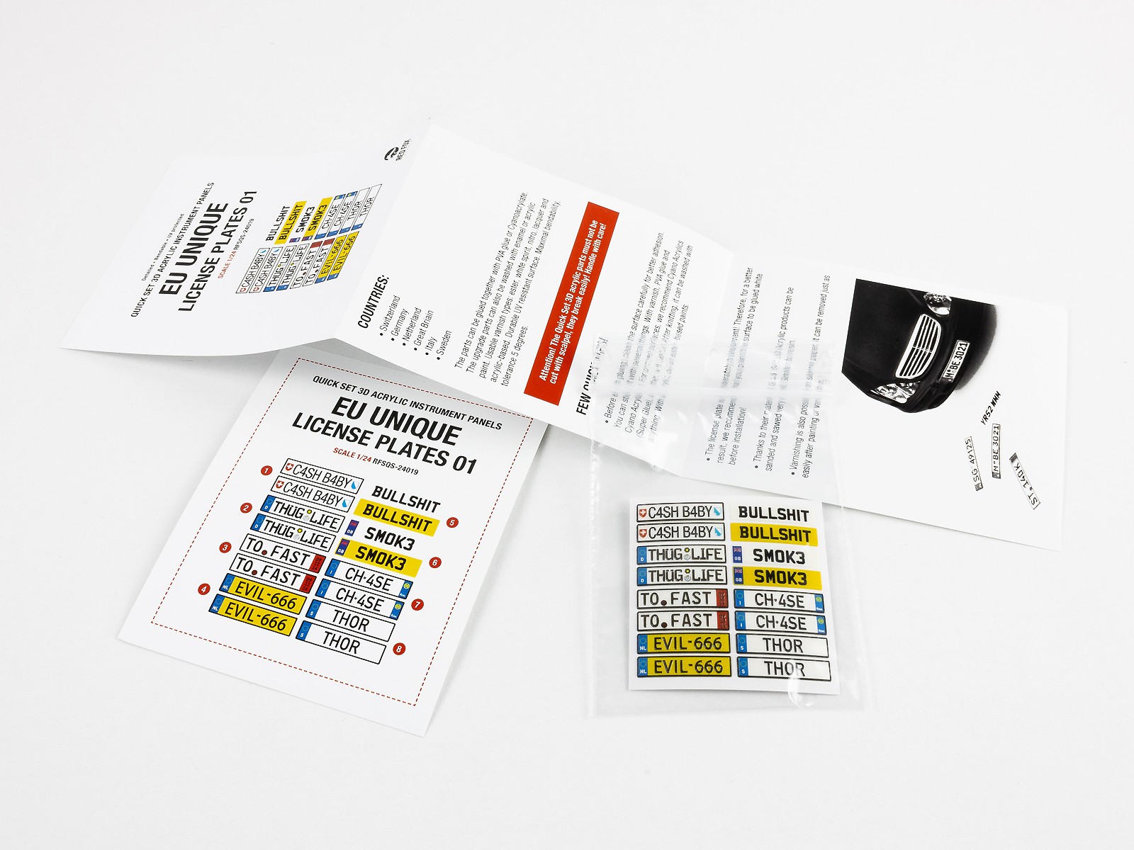 EU Unique License Plates 01